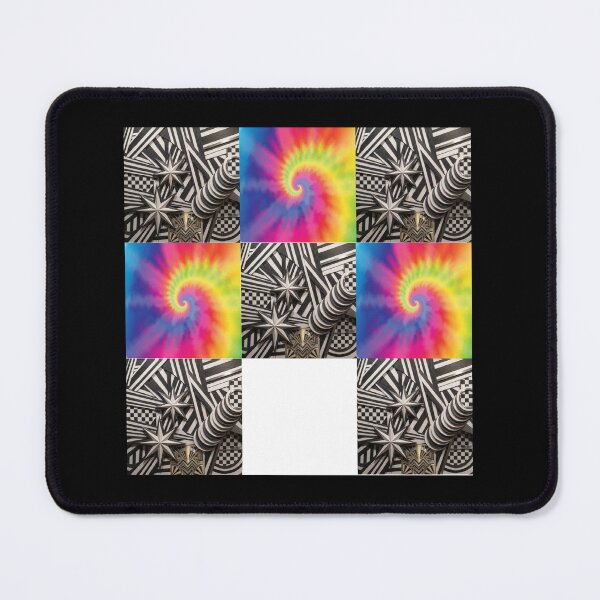 Item preview, Psychedelic Checkerboard Tie Dye Grid Art designed and sold by dragonmotor7.