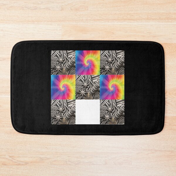 Item preview, Psychedelic Checkerboard Tie Dye Grid Art designed and sold by dragonmotor7.