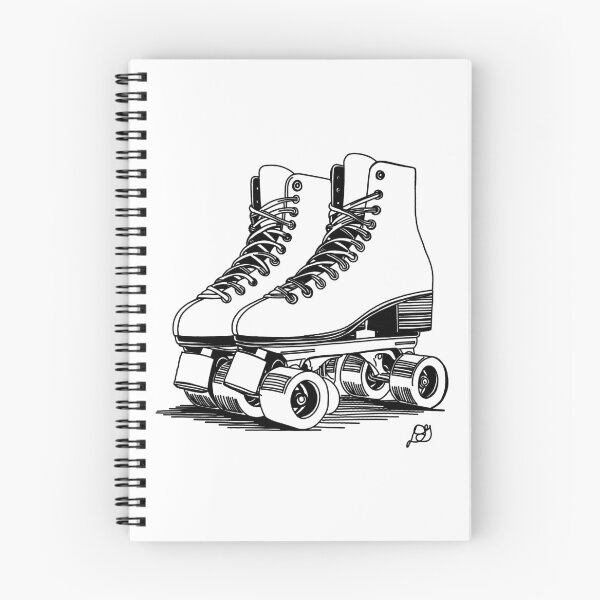 Item preview, Roller Skates Retro Sport Line Art designed and sold by Evil B Creative.