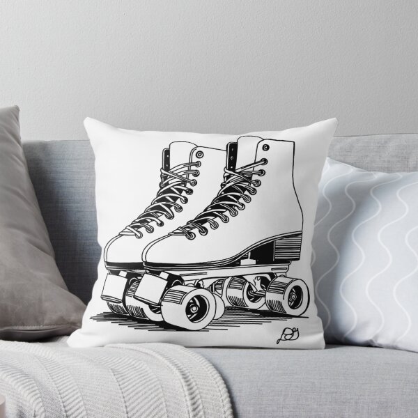 Item preview, Roller Skates Retro Sport Line Art designed and sold by Evil B Creative.