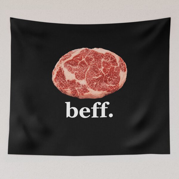 Item preview, Funny Beff Beef Food Meme Humor designed and sold by elderberry.