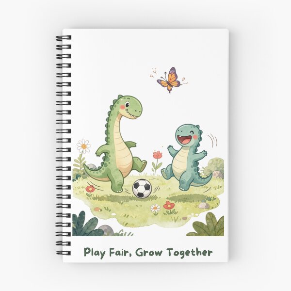 Item preview, Play Fair, Grow Together– Cute Dinosaur Friendship Illustration  designed and sold by BCapybara.