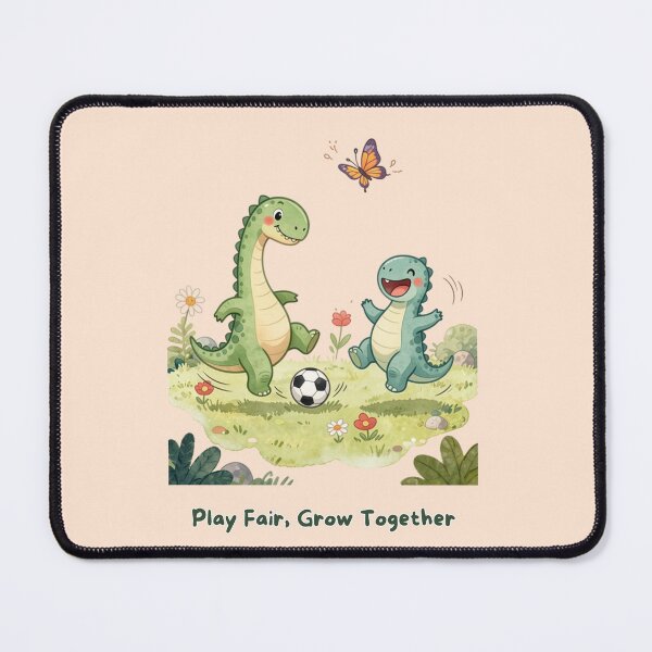 Item preview, Play Fair, Grow Together– Cute Dinosaur Friendship Illustration designed and sold by BCapybara.