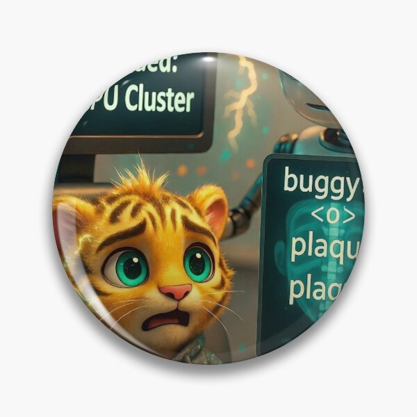 Item preview, Funny Dentist Robot Tiger Mug Gift Tech Humor Dental Checkup Art NeoTigLuna Main Tag: designed and sold by NeoTigLuna.