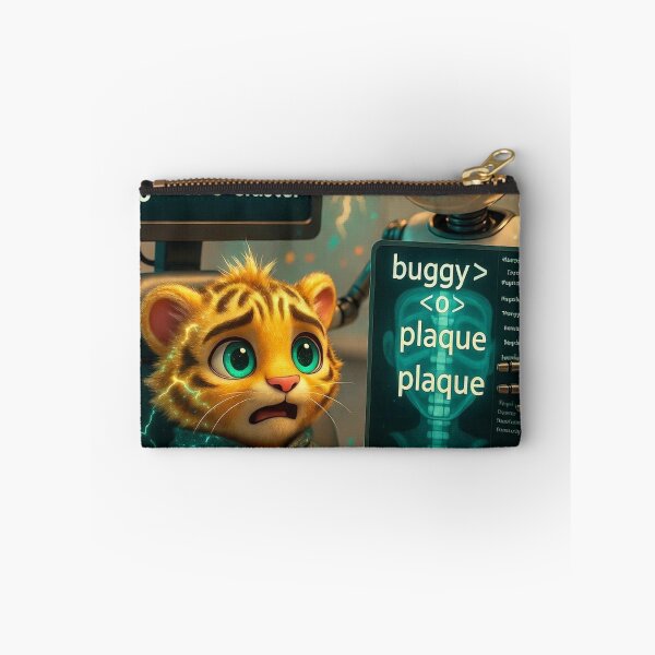 Item preview, Funny Dentist Robot Tiger Mug Gift Tech Humor Dental Checkup Art NeoTigLuna Main Tag: designed and sold by NeoTigLuna.