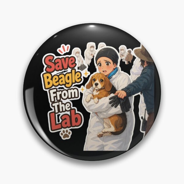 Item preview, Save Beagle From the Lab | Beagle Rescue Animal Rights Dog Lover designed and sold by flowerpower999.