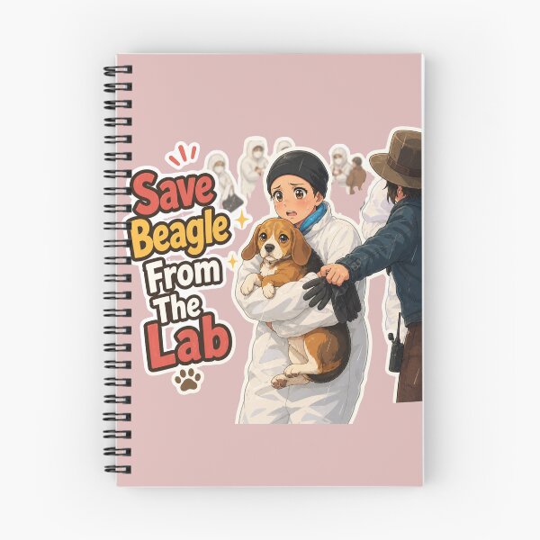 Item preview, Save Beagle From the Lab | Beagle Rescue Animal Rights Dog Lover designed and sold by flowerpower999.