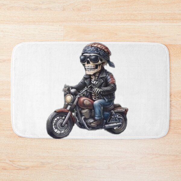 Item preview, Cool Biker Skeleton Riding a Motorcycle designed and sold by DailyDoodlesBySumbul.