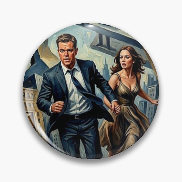 Item preview, The Adjustment Bureau Retro Sci-Fi Romance Thriller Fate Tribute Art Movie Poster designed and sold by Art's Diner.