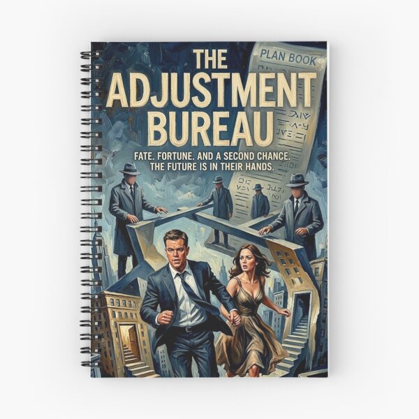 Item preview, The Adjustment Bureau Retro Sci-Fi Romance Thriller Fate Tribute Art Movie Poster designed and sold by Art's Diner.