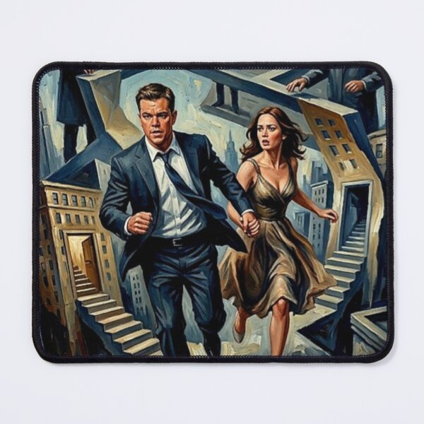 Item preview, The Adjustment Bureau Retro Sci-Fi Romance Thriller Fate Tribute Art Movie Poster designed and sold by Art's Diner.