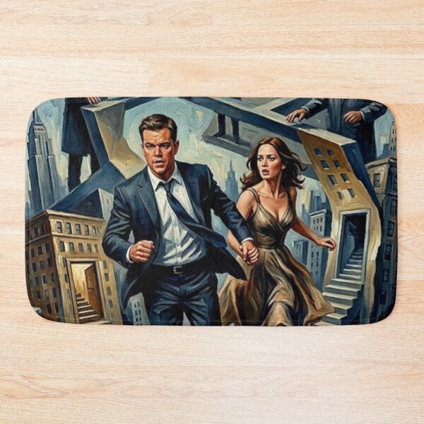 Item preview, The Adjustment Bureau Retro Sci-Fi Romance Thriller Fate Tribute Art Movie Poster designed and sold by Art's Diner.