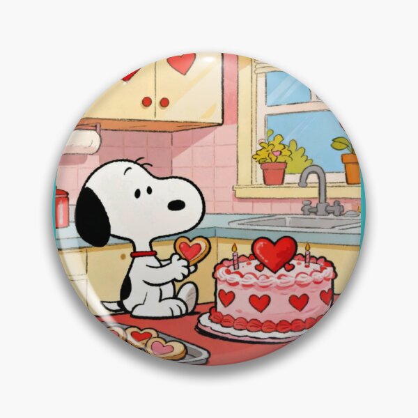 Item preview, Snoopy Valentine's Day Cake Art designed and sold by Innova_Creations.