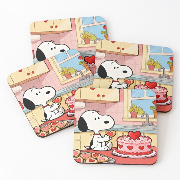 Item preview, Snoopy Valentine's Day Cake Art designed and sold by Innova_Creations.
