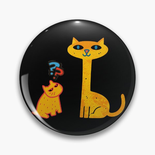 Item preview, Funny Long Neck Cat and Confused Grumpy Kitten designed and sold by rich-moda.
