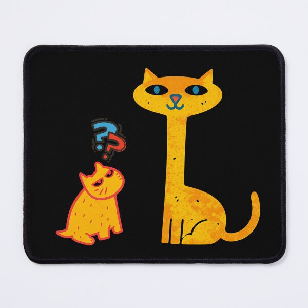 Item preview, Funny Long Neck Cat and Confused Grumpy Kitten designed and sold by rich-moda.