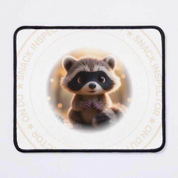 Item preview, Snack Inspector On Duty — Funny Raccoon designed and sold by The Cosy co..