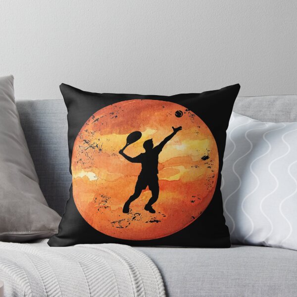 Item preview, Vintage Sunset Tennis Player Silhouette | Watercolor Tennis Serve | Retro Tennis Lover Gift designed and sold by Rush2Buy.