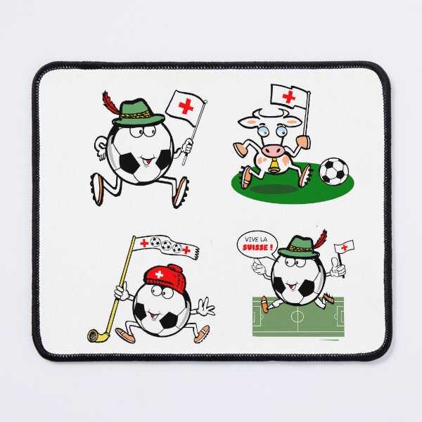Item preview, Funny Switzerland Soccer Cartoon Character Stickers designed and sold by Al Benge.