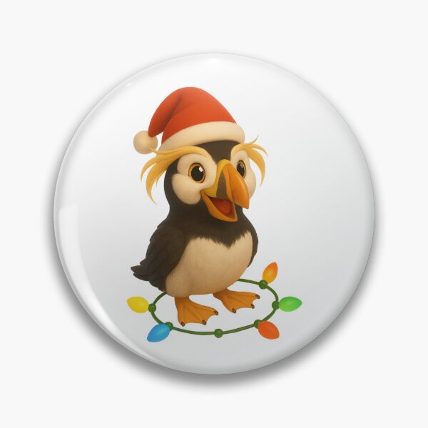 Item preview, Christmas Tufted Puffin designed and sold by Sillytoe.