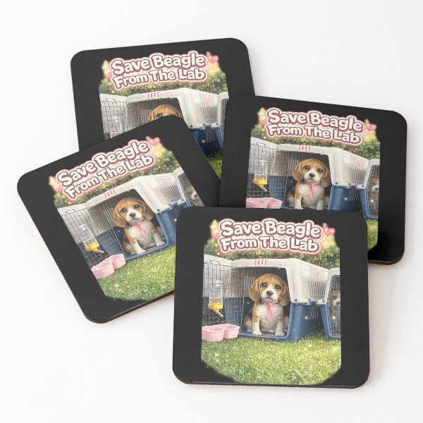 Item preview,  Save Beagle From the Lab | Beagle Rescue Animal Rights Dog Lover designed and sold by flowerpower999.