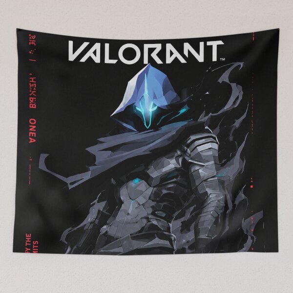 Item preview, Valorant Omen Minimal Red & Black Gaming Poster | Tactical FPS Gamer Fan Art designed and sold by NBT-NOVA.