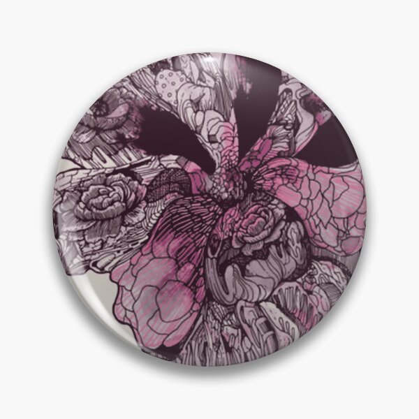Item preview, Macabre Floral Skull Fusion designed and sold by VileGoddess.