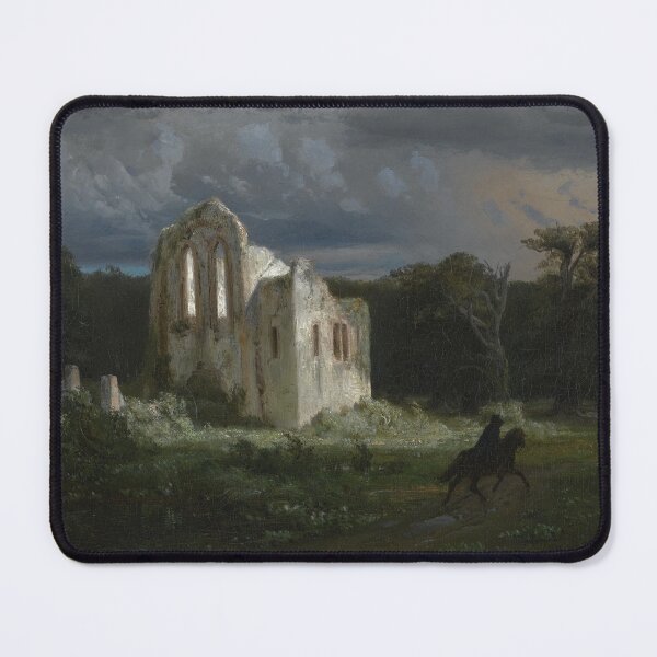 Item preview, Moonlit Landscape with Ruins - Arnold Bocklin designed and sold by forgottenbeauty.