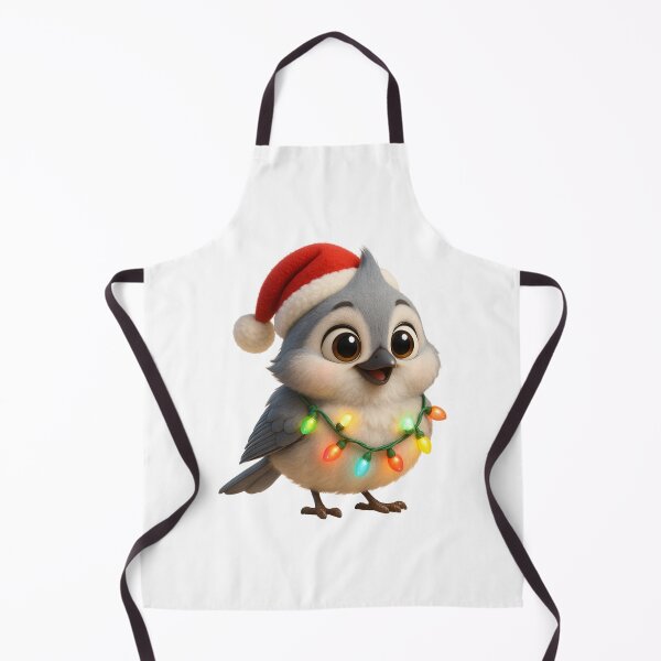 Item preview, Christmas Tufted Titmouse Bird designed and sold by Sillytoe.