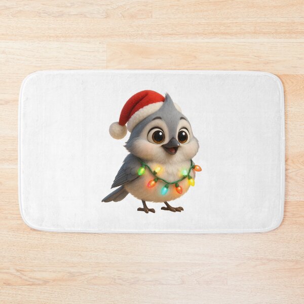 Item preview, Christmas Tufted Titmouse Bird designed and sold by Sillytoe.