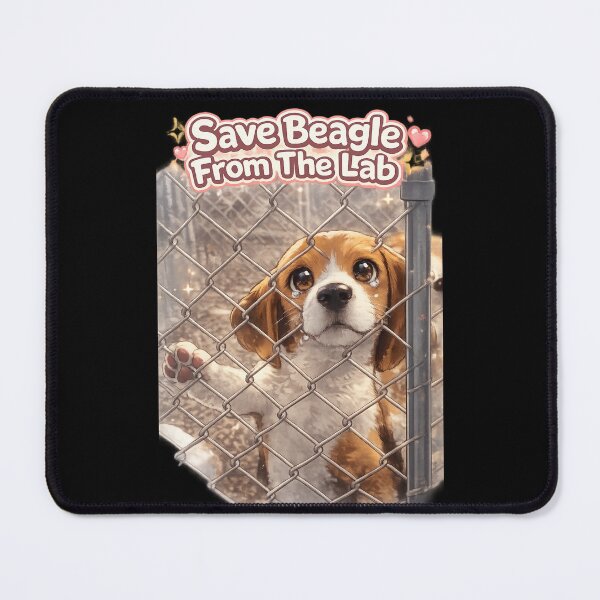 Item preview, Save Beagle From the Lab | Beagle Rescue Animal Rights Dog Lover designed and sold by flowerpower999.