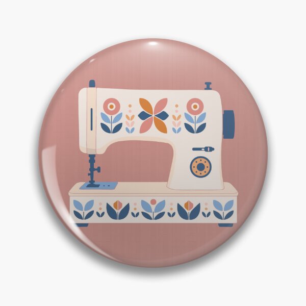 Item preview, Folk Art Floral Sewing Machine designed and sold by StoneyPointRoad.