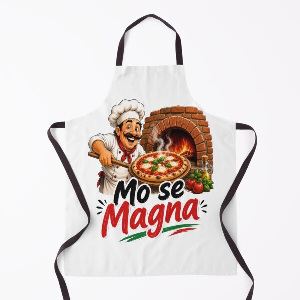 Item preview, Mo se Magna – Funny Italian Pizza Chef Graphic designed and sold by RipantinaFantasy .