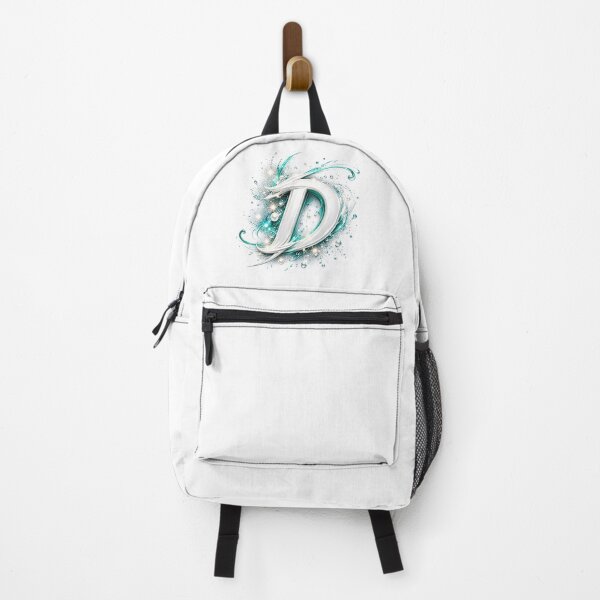 Item preview, Aetherbrush Manga Glyphs The Mystic Silver Letter D designed and sold by BlissBlvdShop.