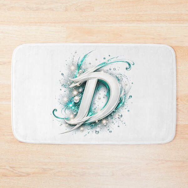 Item preview, Aetherbrush Manga Glyphs The Mystic Silver Letter D designed and sold by BlissBlvdShop.