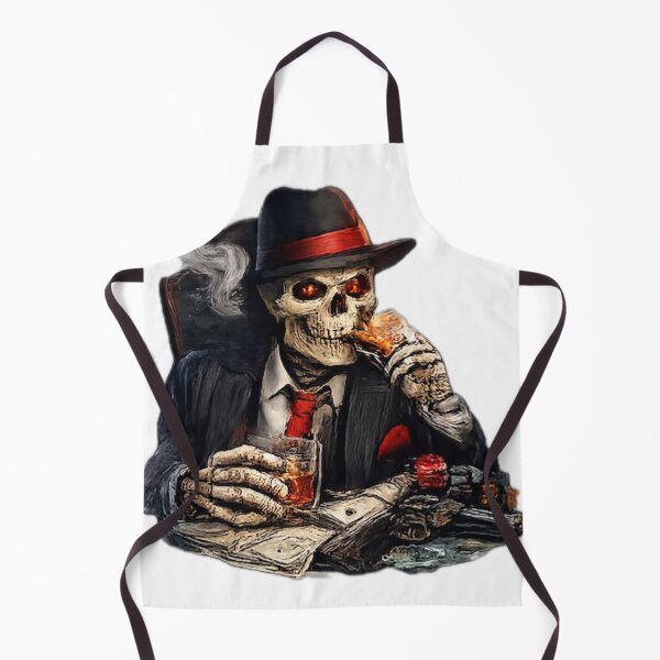 Item preview, Mafia Boss Skeleton Dining with Drink designed and sold by DailyDoodlesBySumbul.