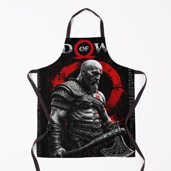 Item preview, Norse Warrior with Battle Axe | Red & Black Viking Fantasy Art designed and sold by NBT-NOVA.