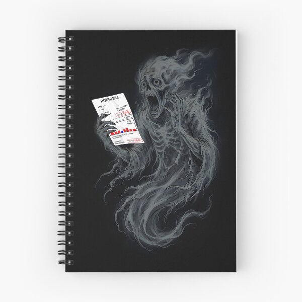 Item preview, Ghost scared of electric bill designed and sold by Skeezix-66.