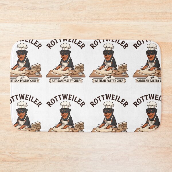 Item preview, Rottweiler Artisan Pastry Chef Rolling Pin Bakery designed and sold by PictoVibe.