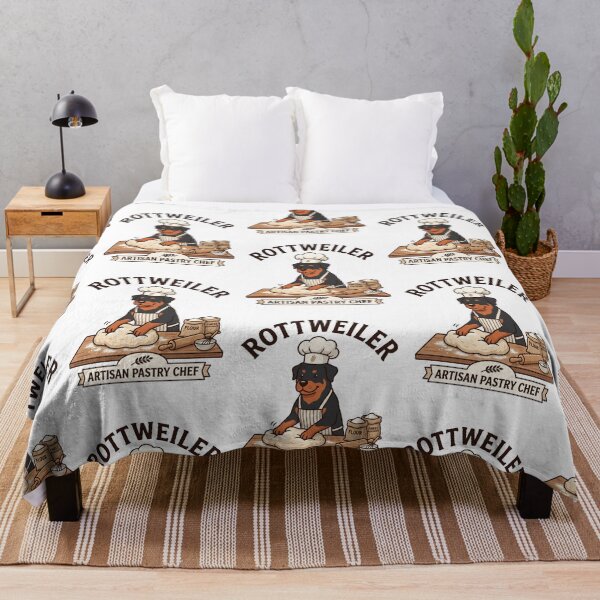 Item preview, Rottweiler Artisan Pastry Chef Rolling Pin Bakery designed and sold by PictoVibe.