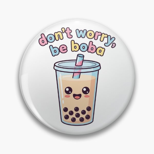 Item preview, Don't Worry, Be Boba Cute Kawaii Bubble Tea Sticker | Funny Milk Tea Cartoon Design designed and sold by morning sun.