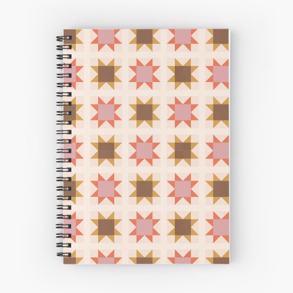 Item preview, Muted Summer Palette Sawtooth Star Pattern designed and sold by YesButNo Design.