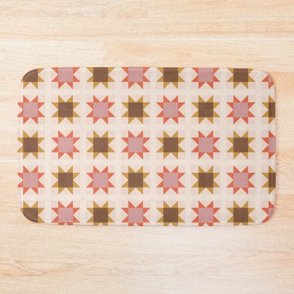 Item preview, Muted Summer Palette Sawtooth Star Pattern designed and sold by YesButNo Design.