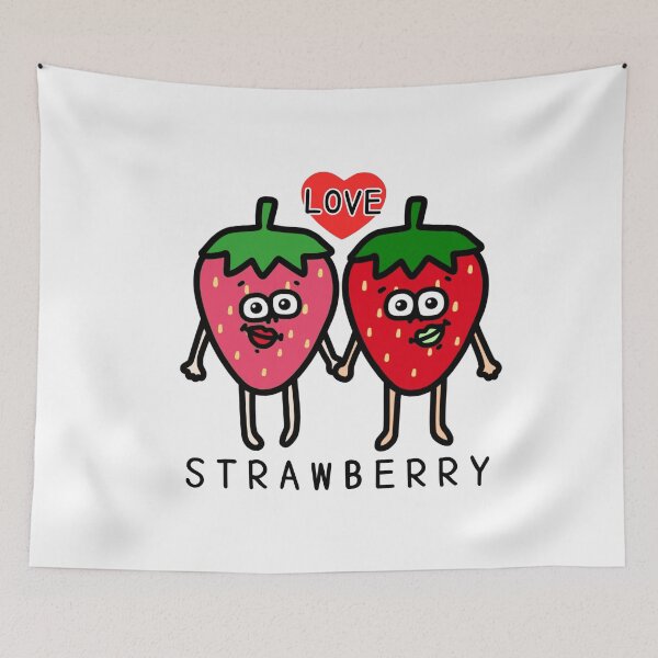 Item preview, Cute I LOVE STRAWBERRY designed and sold by kanaehonkawa.