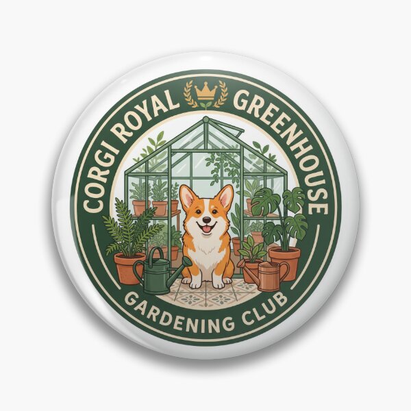 Item preview, Corgi Royal Greenhouse Gardening Club Potted Fern designed and sold by PictoVibe.