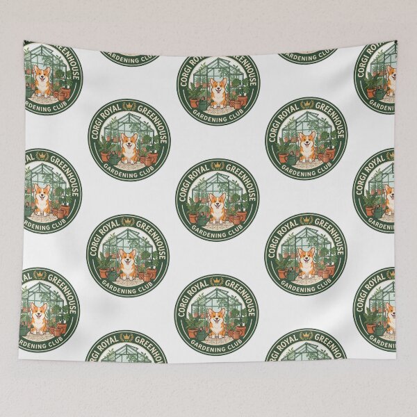 Item preview, Corgi Royal Greenhouse Gardening Club Potted Fern designed and sold by PictoVibe.