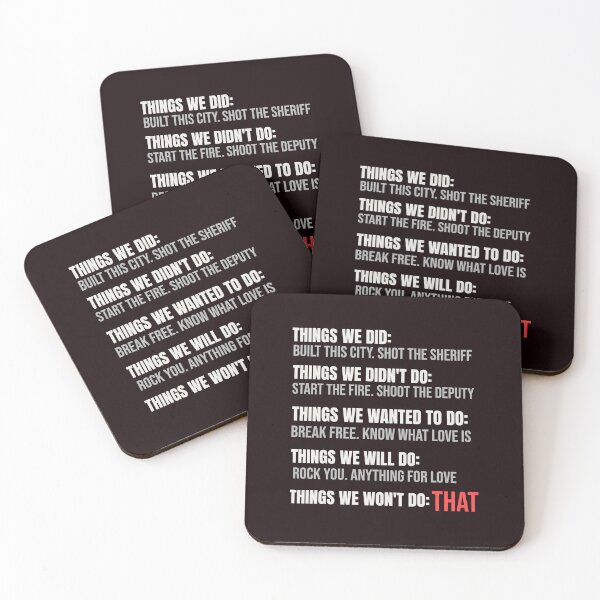 Item preview, THINGS WE DID... THINGS WE DIDN'T DO... THINGS WE WANTED TO DO... | RETRO SARCASM SERIES — CLASSIC ROCK EDITION designed and sold by WitLounge.