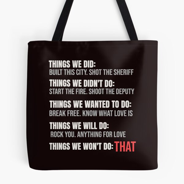 Item preview, THINGS WE DID... THINGS WE DIDN'T DO... THINGS WE WANTED TO DO... | RETRO SARCASM SERIES — CLASSIC ROCK EDITION designed and sold by WitLounge.