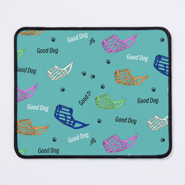 Item preview, Good Dogs Wear Muzzles Repeating Pattern for Dog Trainers and Dog Lovers  designed and sold by yashiki.