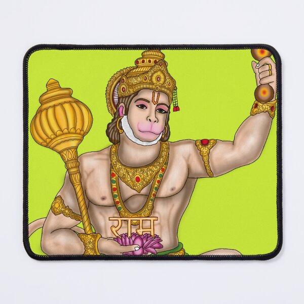 Item preview, Hanuman Artwork | Divine Hindu God Digital Painting Illustration designed and sold by Harshit_Digital_Arts.
